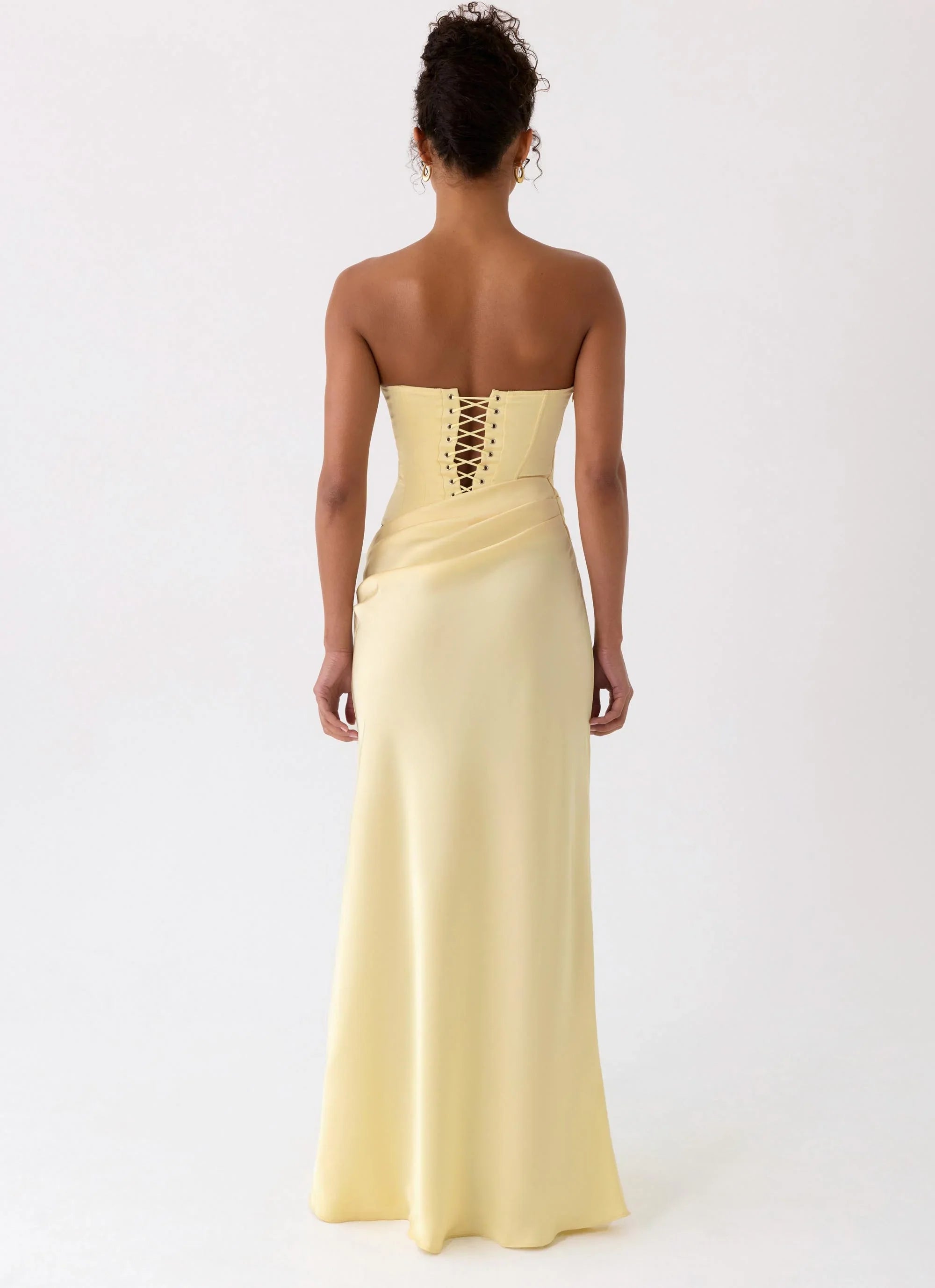 Emory Corset Maxi Dress Yellow