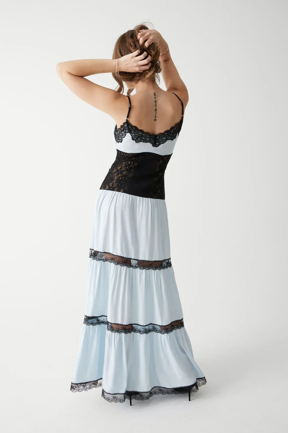 Vineyard Crochet Maxi Dress Moonlight