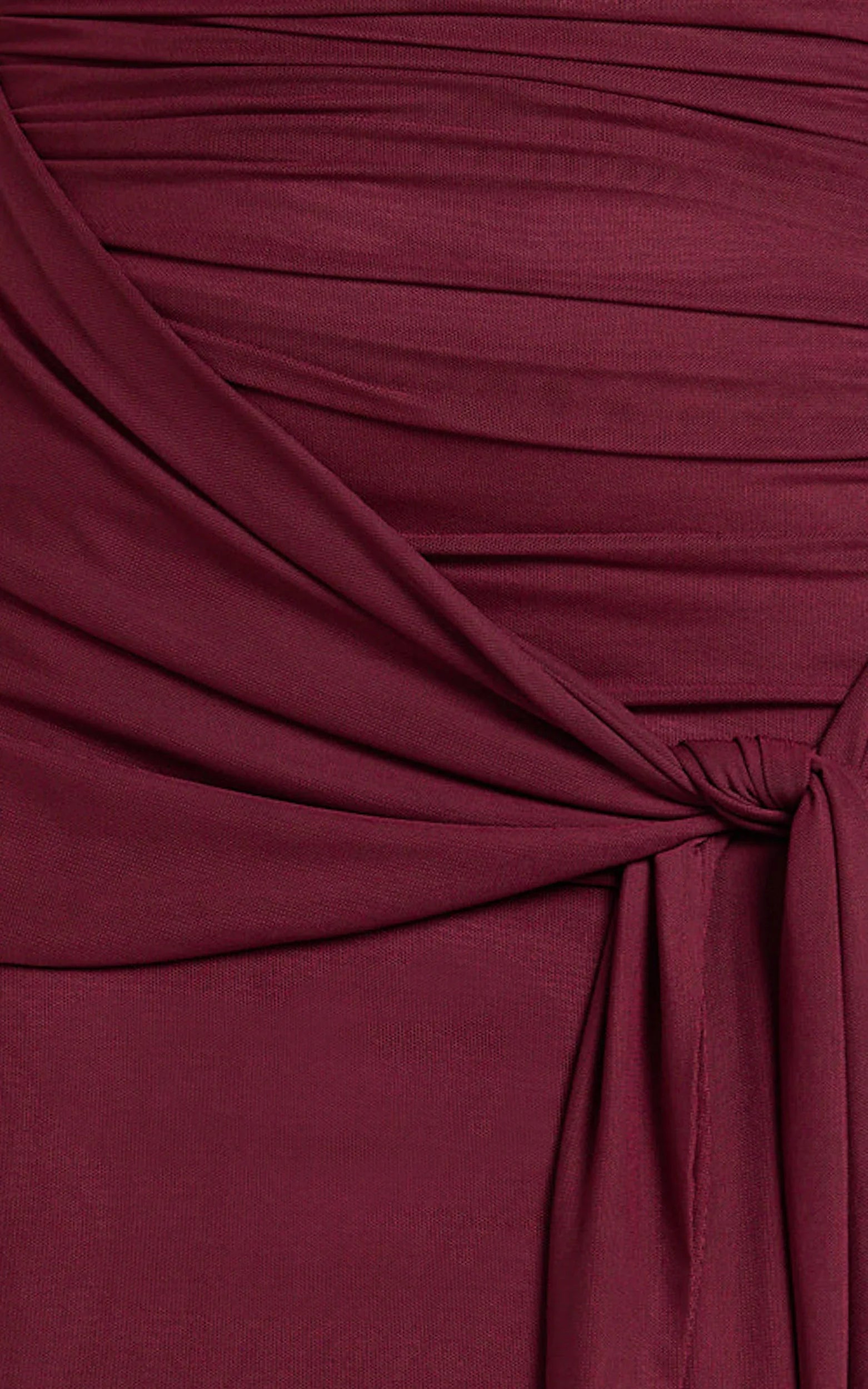 Nicolette Maxi Dress Cape Sleeve Off Shoulder Dress in Wine