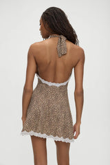 Audrey Mini Dress Baby Leopard