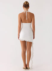Keep A Beat Mini Dress Ivory