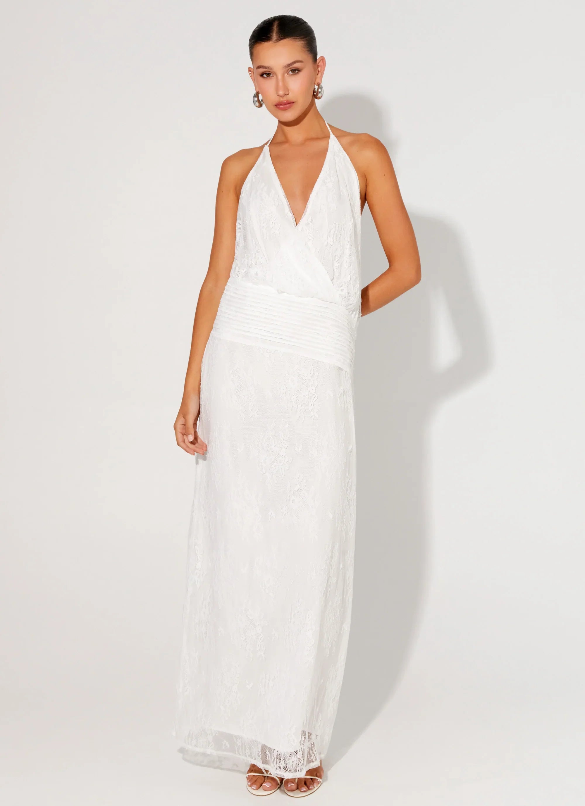 Reinhart Halter Maxi Dress White