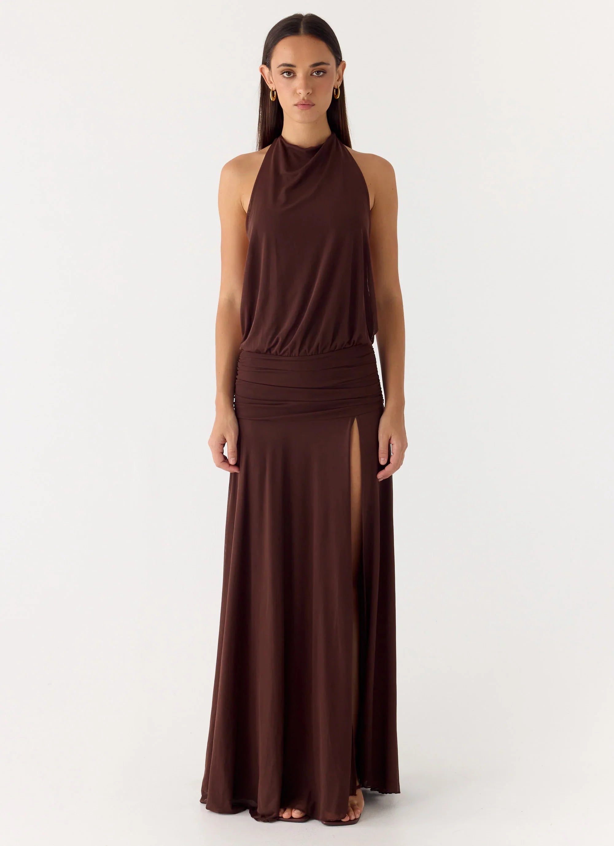 All This Aura Maxi Dress Chocolate