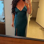 The Sophia Satin Maxi Dress Olive