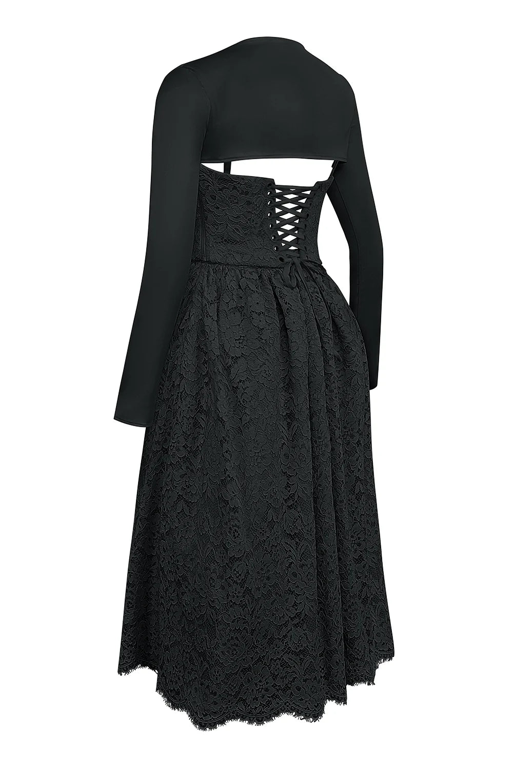 black lace corset skirt and bolero sale