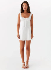 Rowena Mini Dress White
