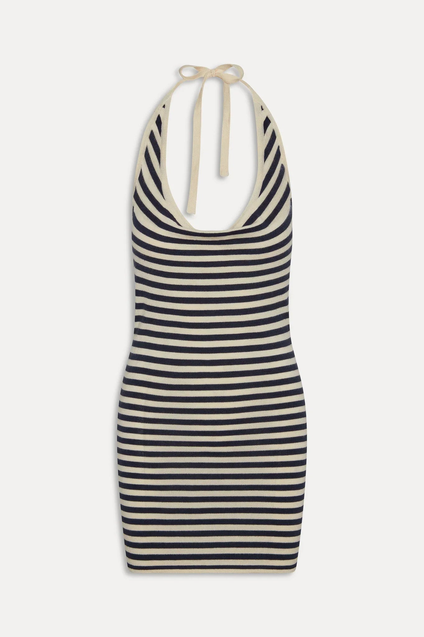 Moon Cloud Knit Mini Dress Barefoot Stripe