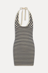 Moon Cloud Knit Mini Dress Barefoot Stripe