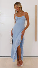 Kiyah Midi Dress Blue