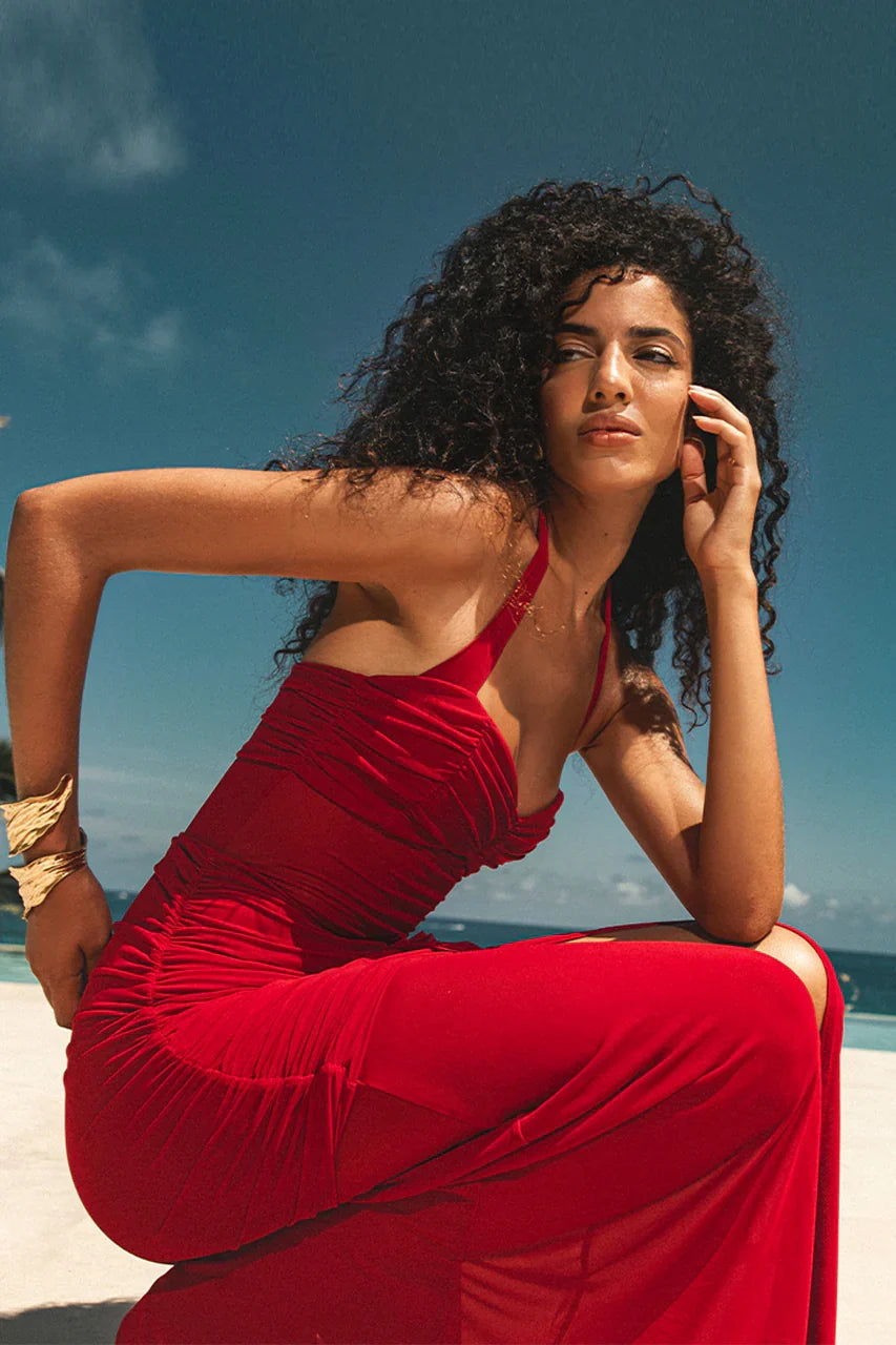 TALLULA MAXI DRESS CHERRY