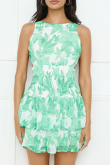 Jungle Secret Mini Dress Green
