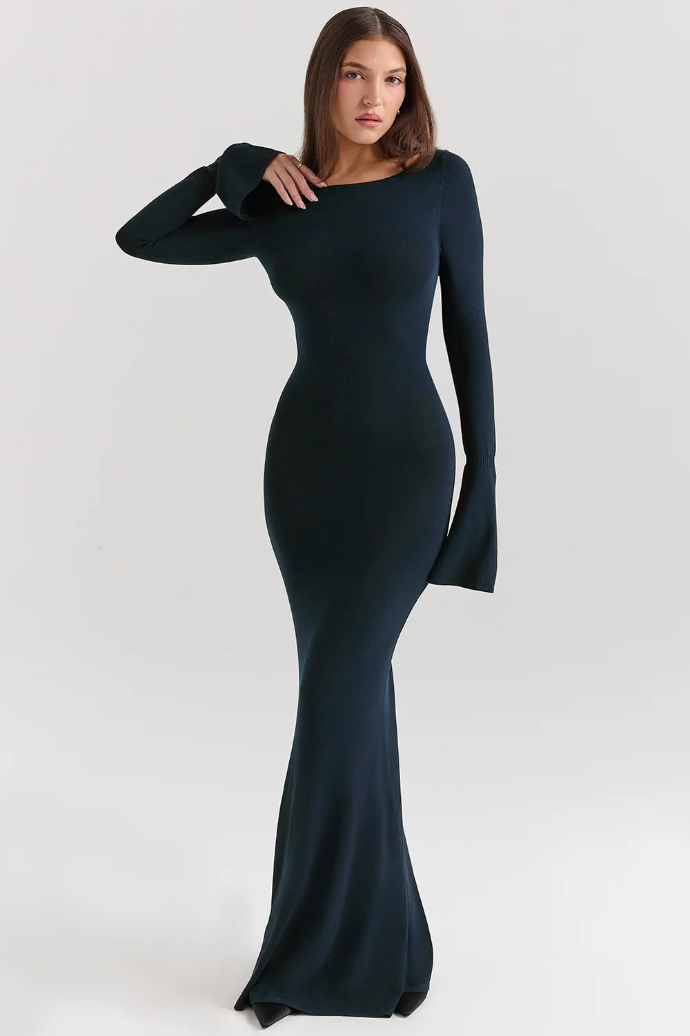 midnight blue maxi dress