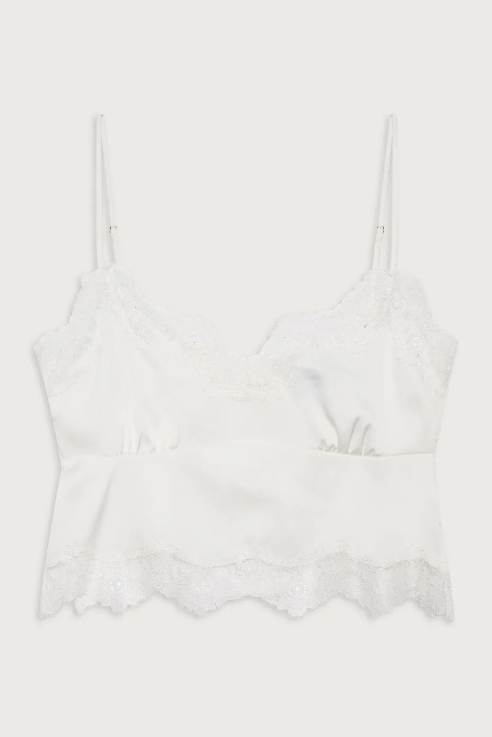 Snuggle Satin Camisole White