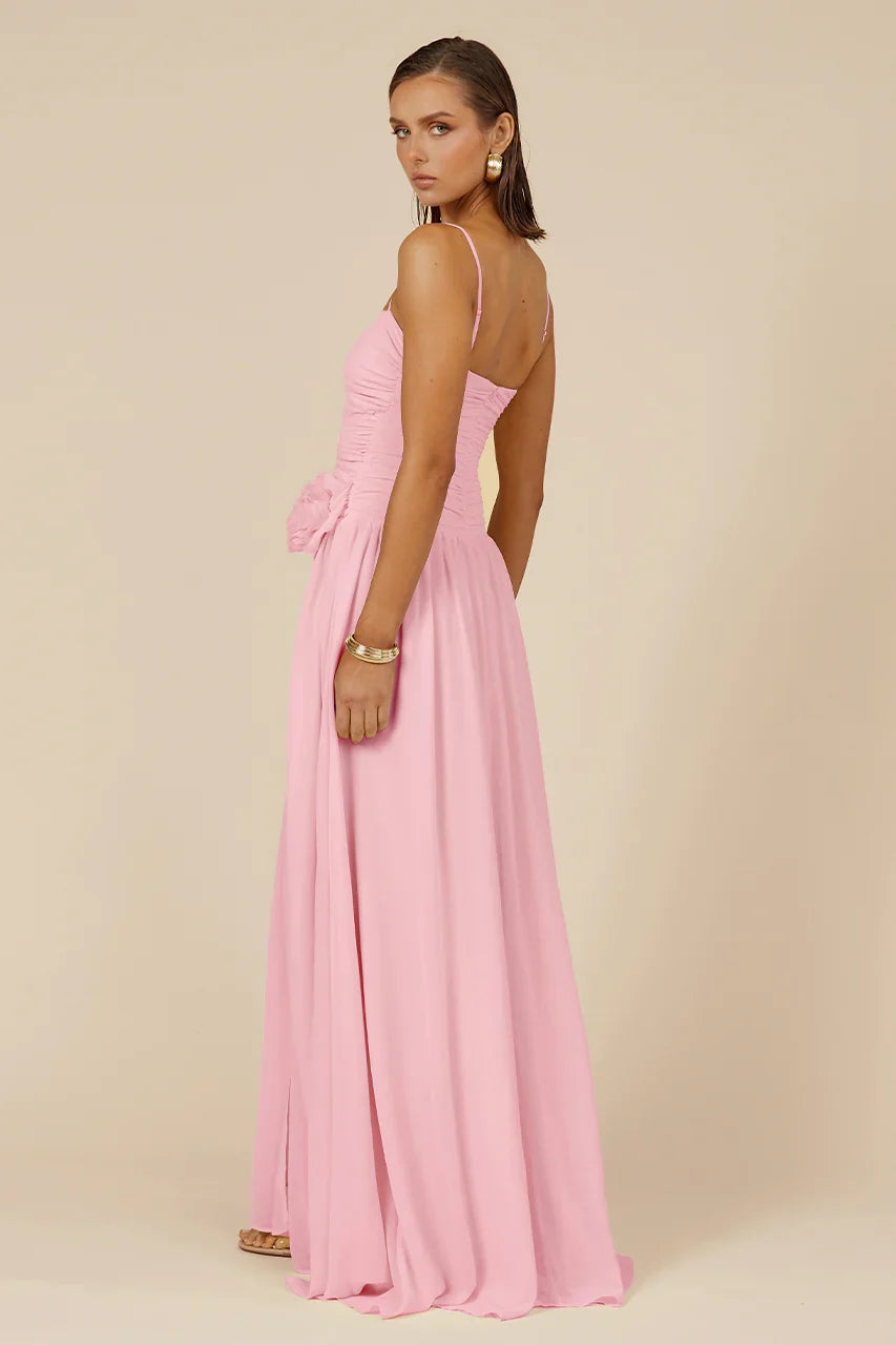DANIKA SIDE SLIT MAXI DRESS MUSK