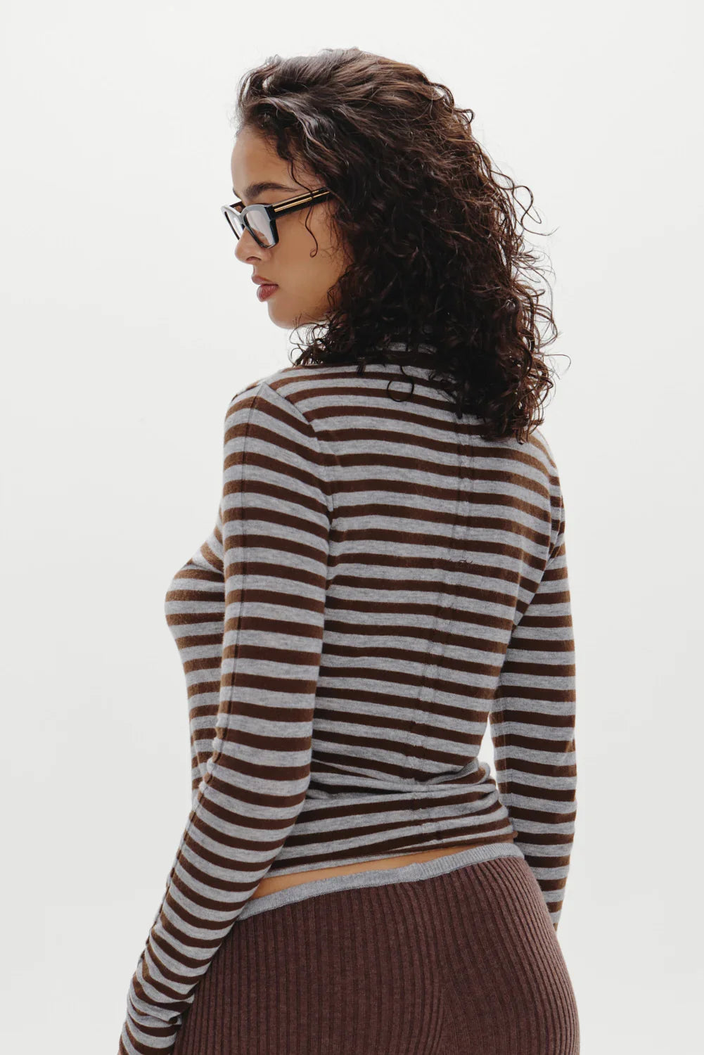 Leo Knit Button Up Cardigan Pebble