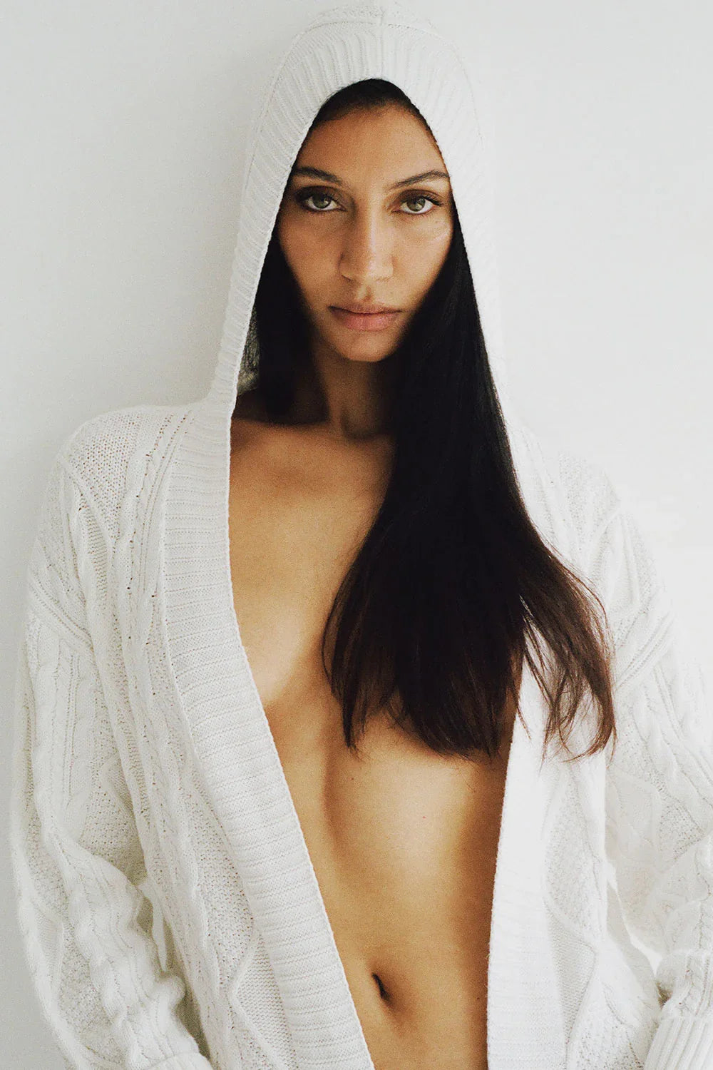 Love Story Duster Cardigan Cloud White