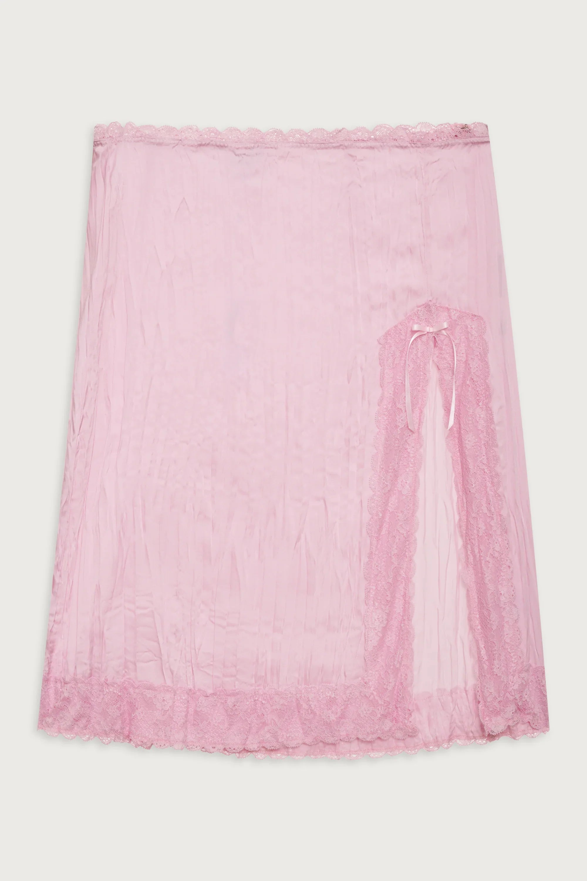 Countryside Satin Midi Skirt French Rose