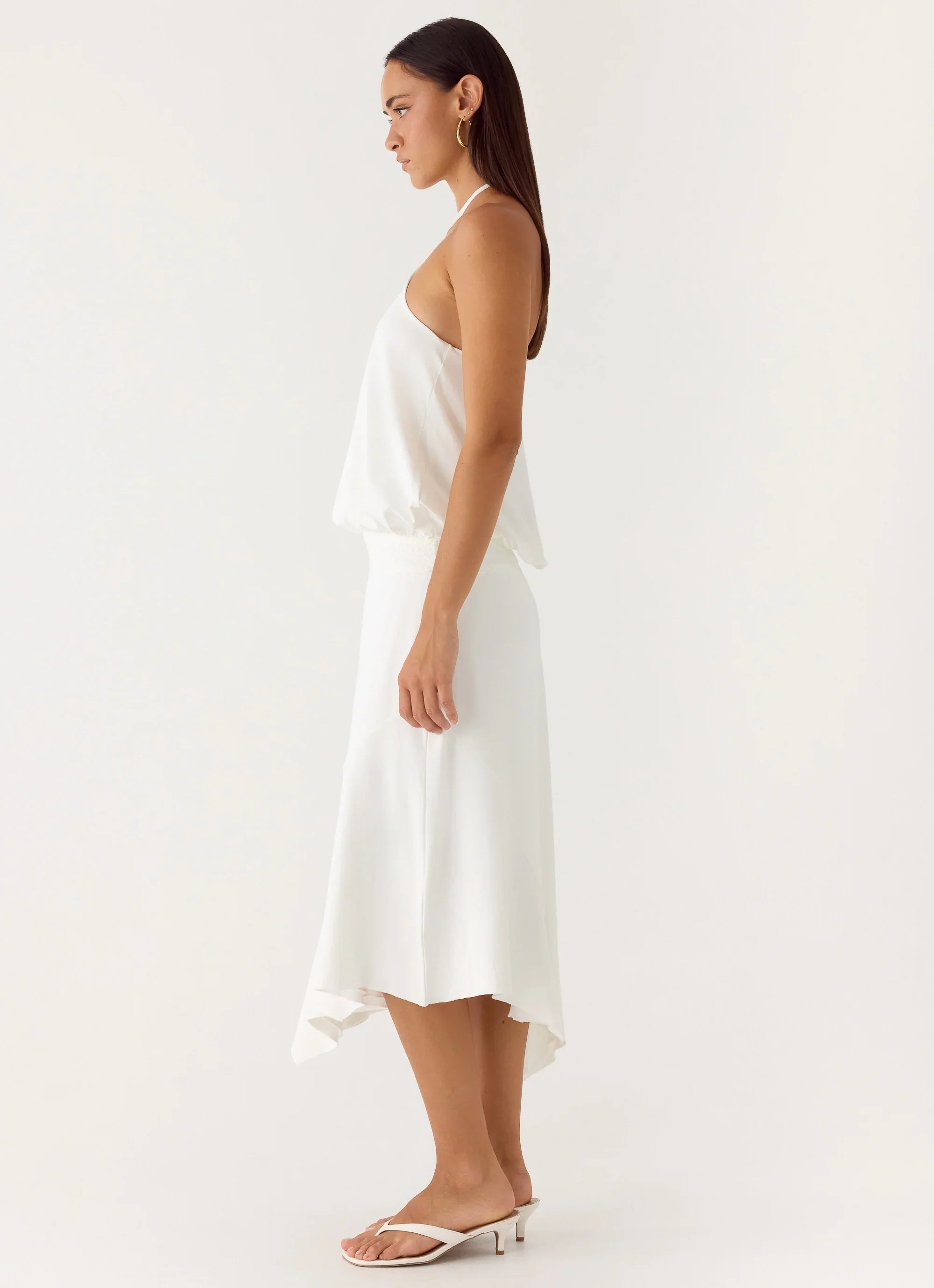 To The Girls Midi Dress White