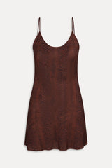 x Réalisation Par Luz Mini Slip Dress Python