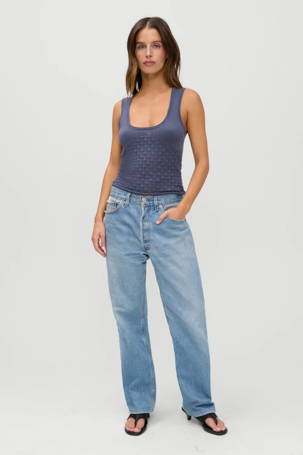 x JENNIE Kyra Knit Tank Top Night in Seoul