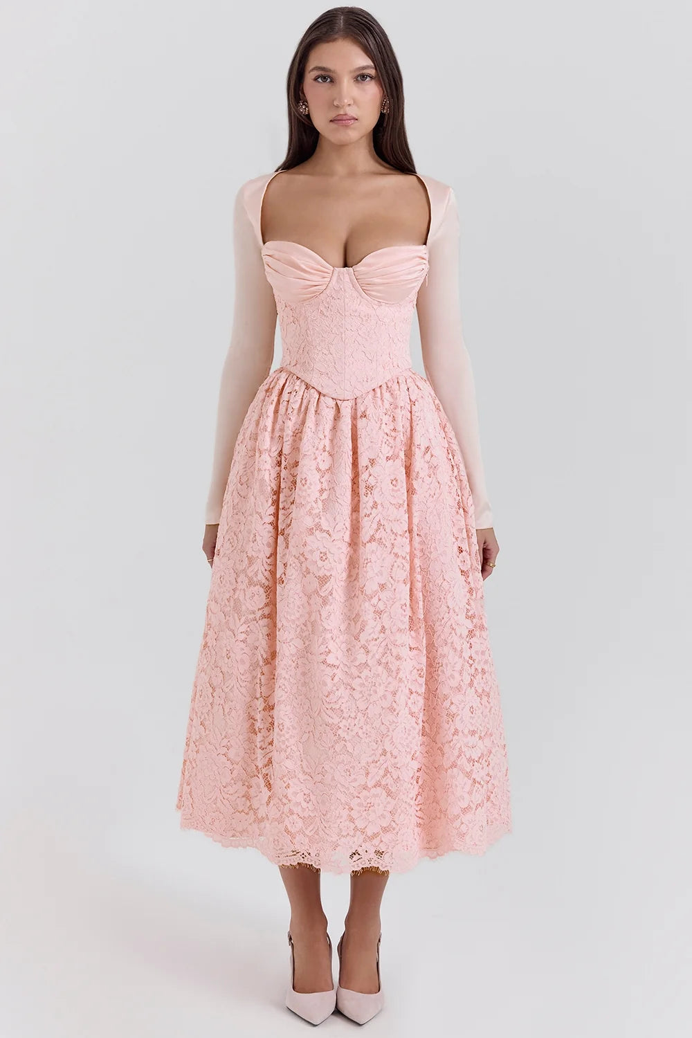 ballerina pink lace corset skirt and bolero sale