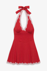 Audrey Polka Dot Mini Dress Ladybug