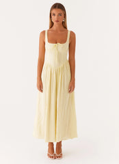 Pascuelle Midi Dress Yellow
