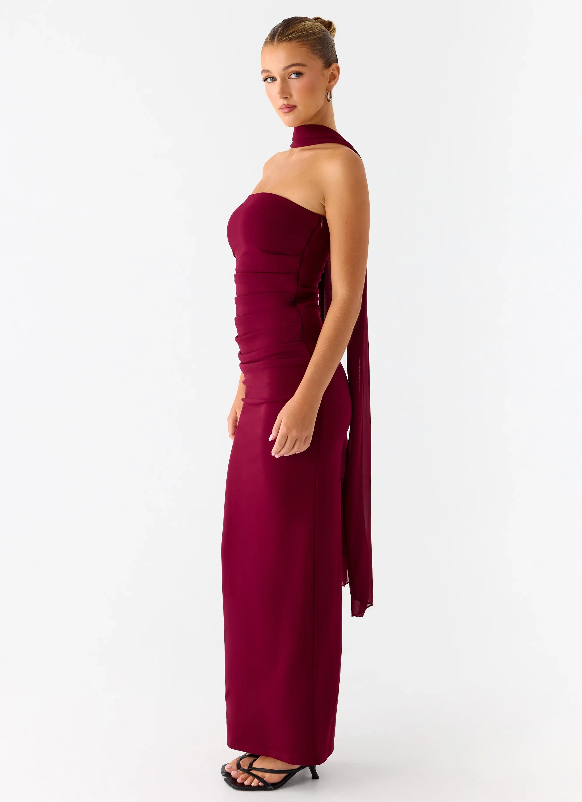 Libra Maxi Dress Dark Cherry
