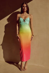 BENITO MIDI DRESS MULTI