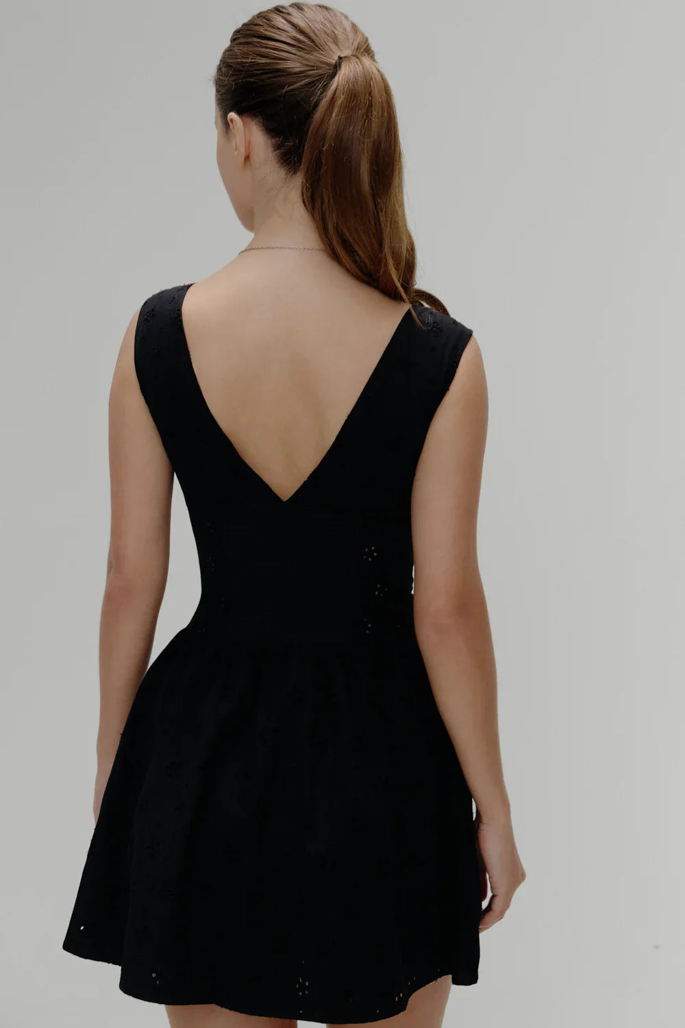 Marley Cotton Eyelet Mini Dress Eclipse
