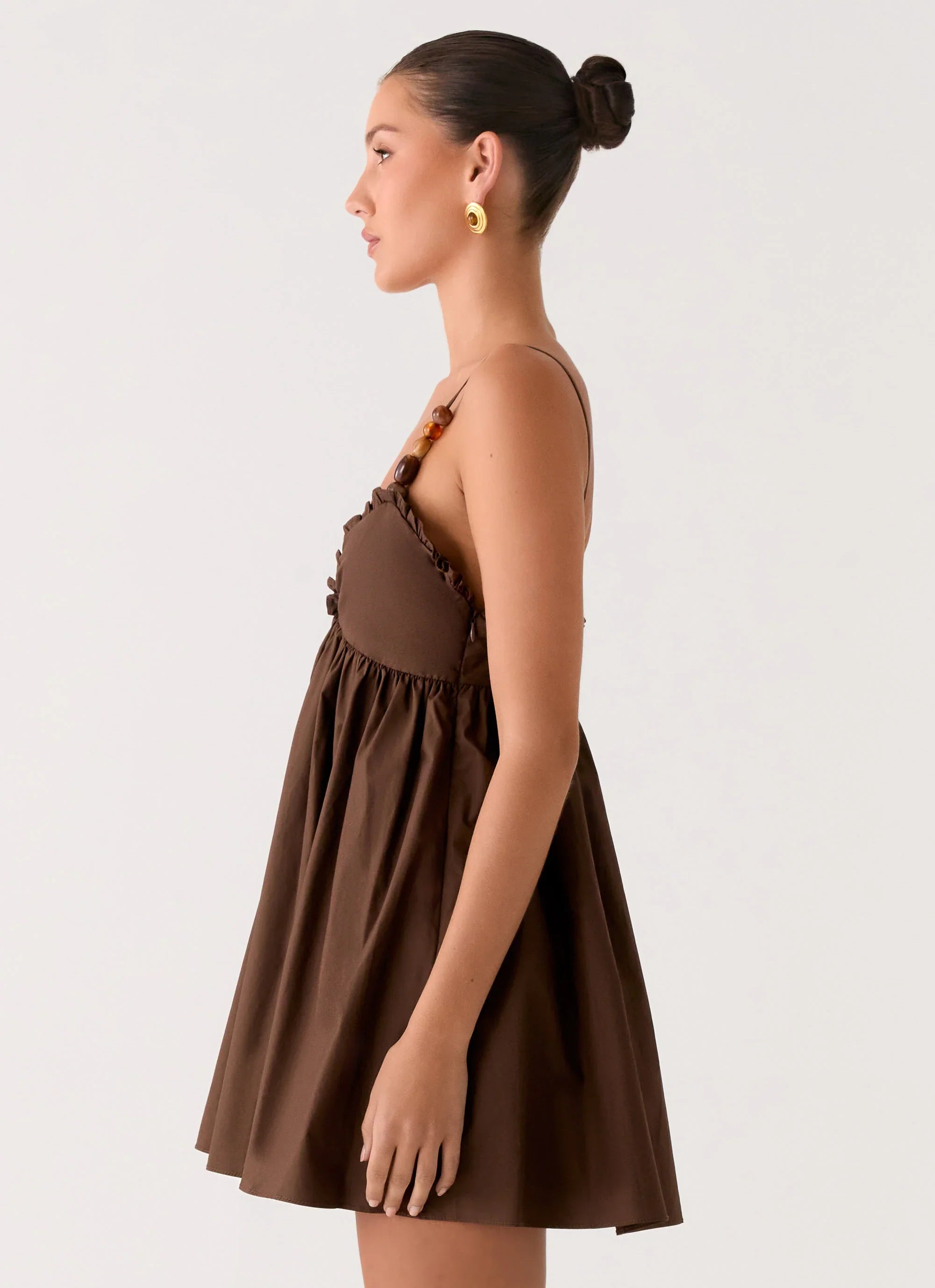 Jonas Mini Dress Brown
