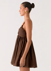 Jonas Mini Dress Brown
