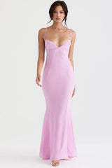 pink maxi dress