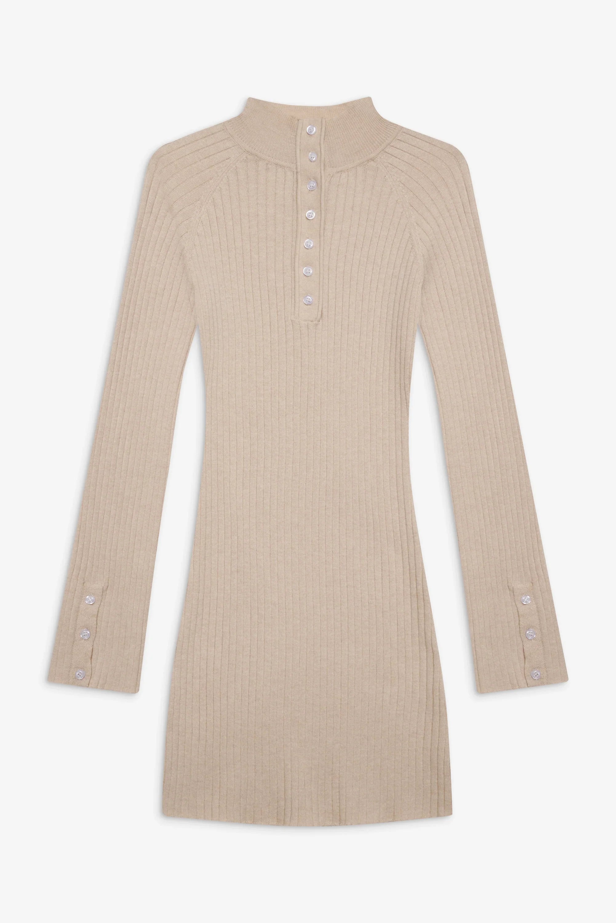 Isla Long Sleeve Mini Dress Cream