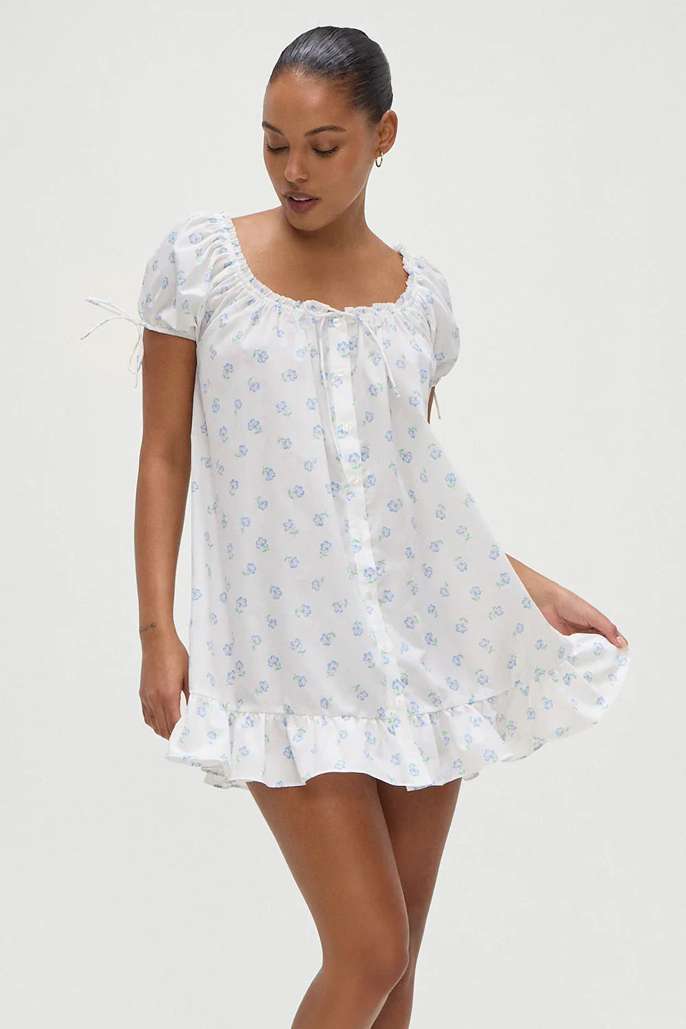 Starlet Babydoll Dress Periwinkle