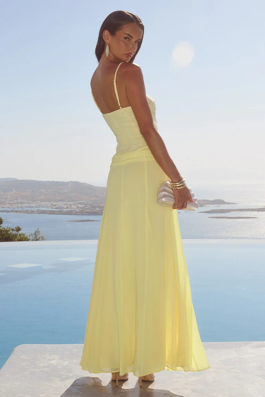 SEANNA MAXI DRESS LEMON
