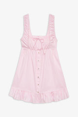 Marilyn Babydoll Dress Pink Stripe