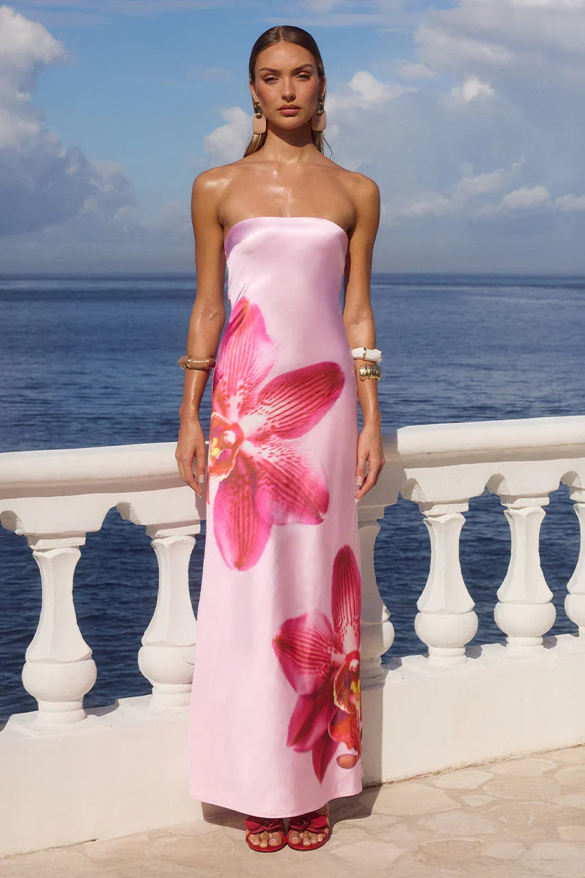 CELESTE MAXI DRESS ORCHID PINK