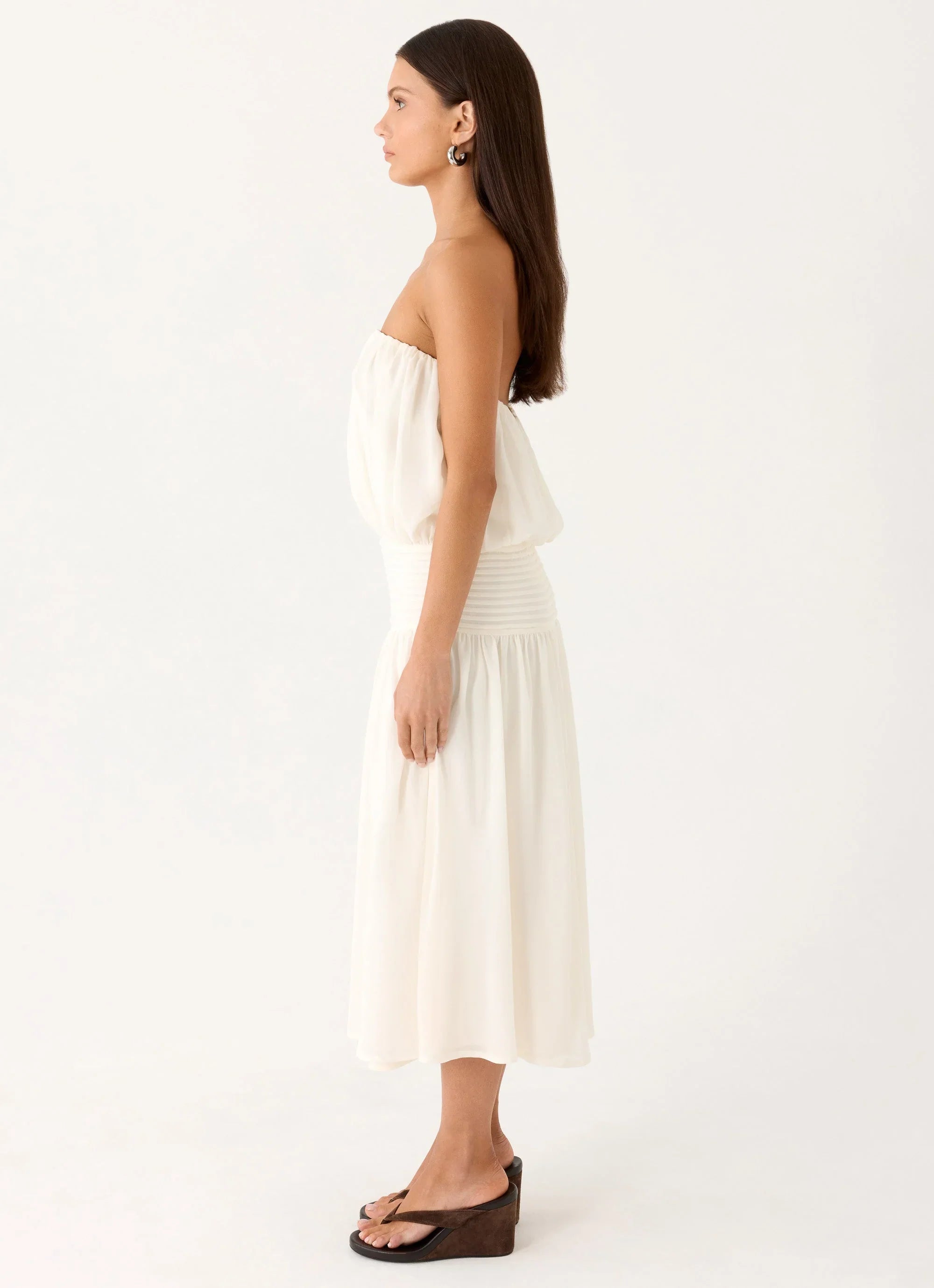 Calanthe Midi Dress Ivory