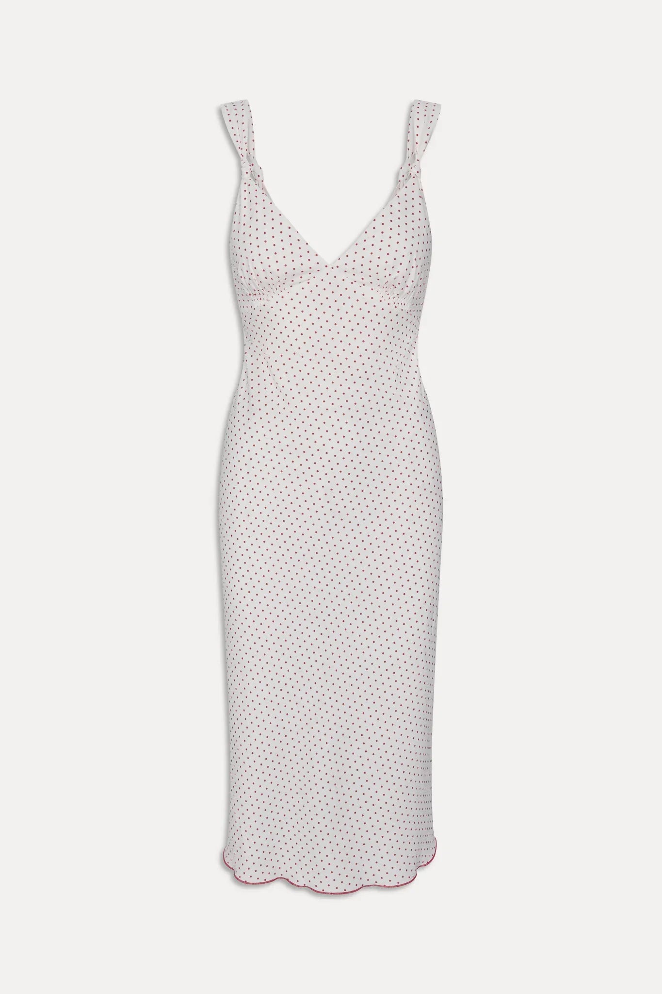 Gem Midi Slip Dress Red Dot