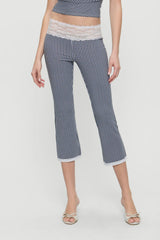 Nikki Gingham Capri Pants Midnight Wishes