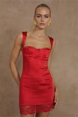 CLAUDELLE MINI DRESS RED