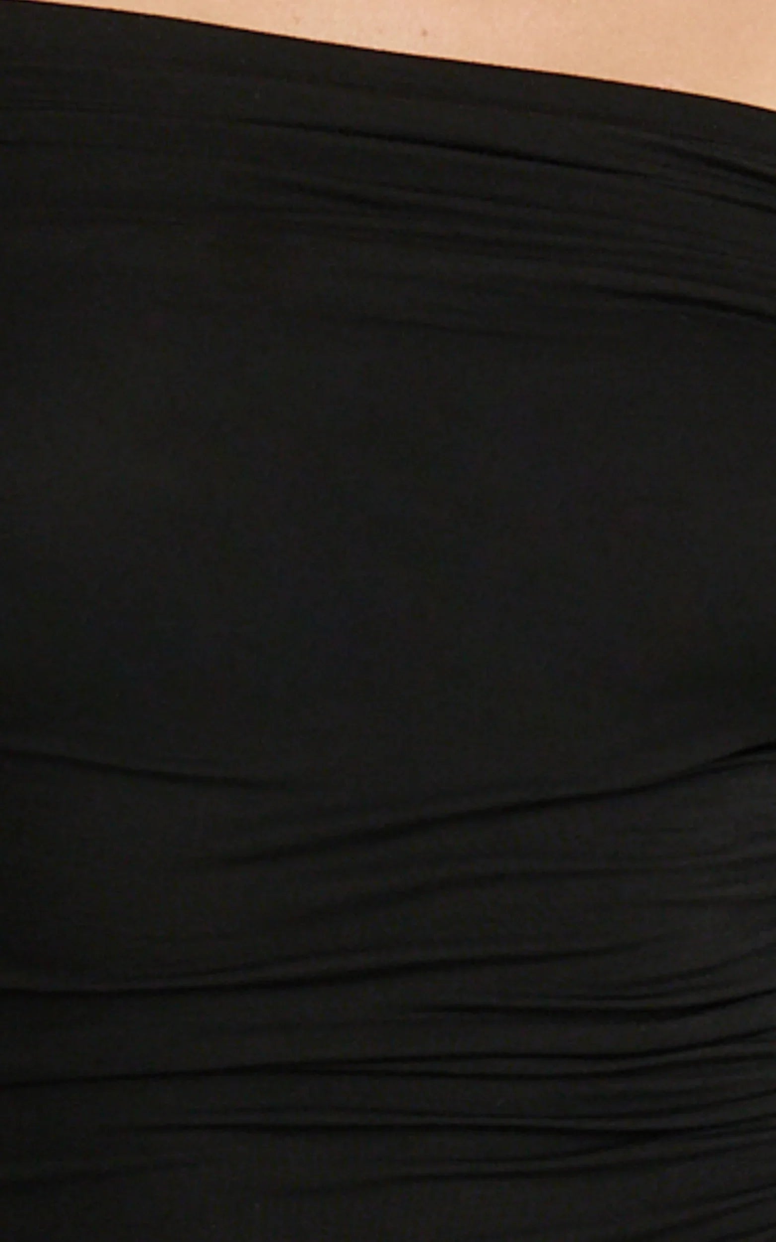 Antonia Midi Dress Off The Shoulder Long Sleeve Dress in Black