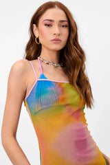 Dixie Mesh Dress Serotonin