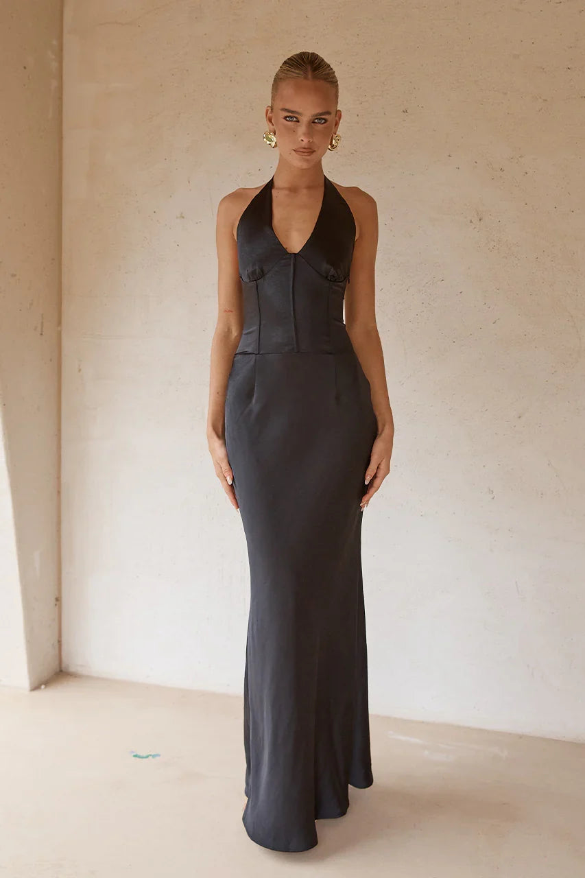 ASADA MAXI DRESS BLACK