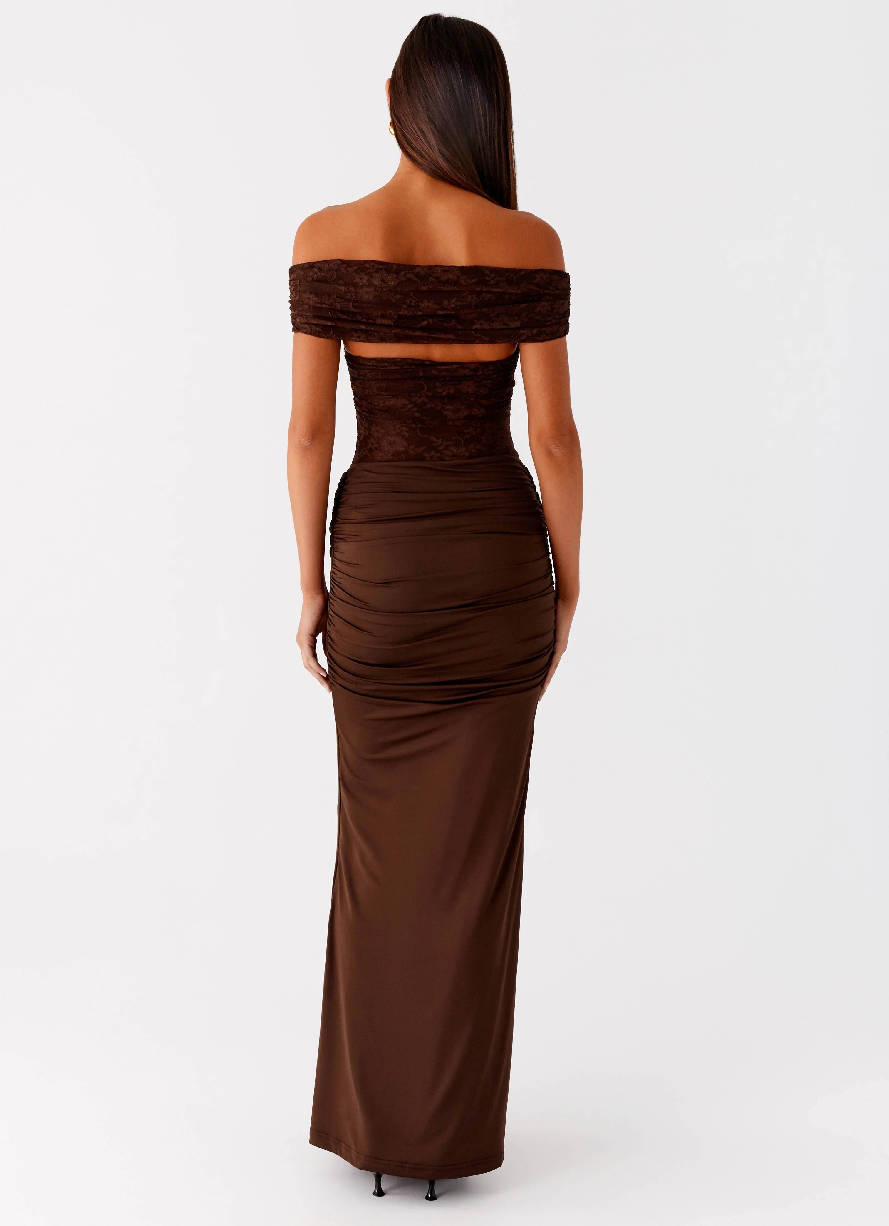 Either Way Maxi Dress Chocolate