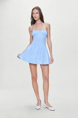 Robin Polka Dot Mini Dress Raindrop