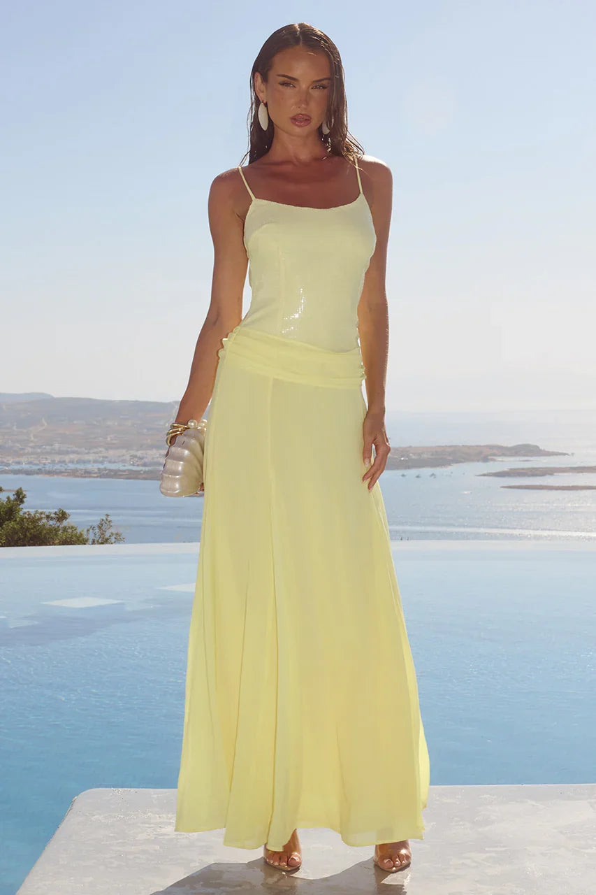 SEANNA MAXI DRESS LEMON