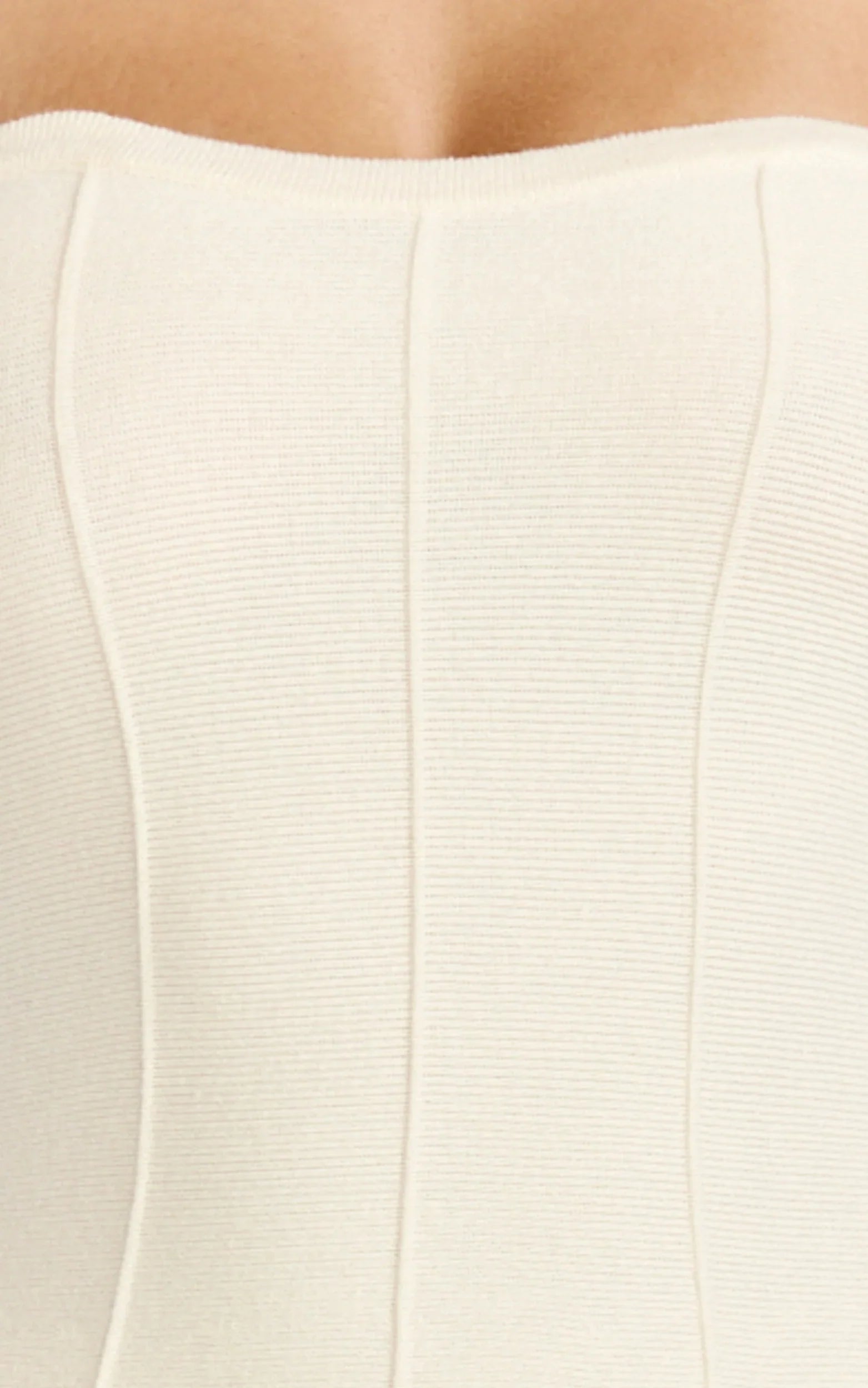 Roselisse Mini Dress Strapless Sweetheart Fit Flare Mini Dress in Cream