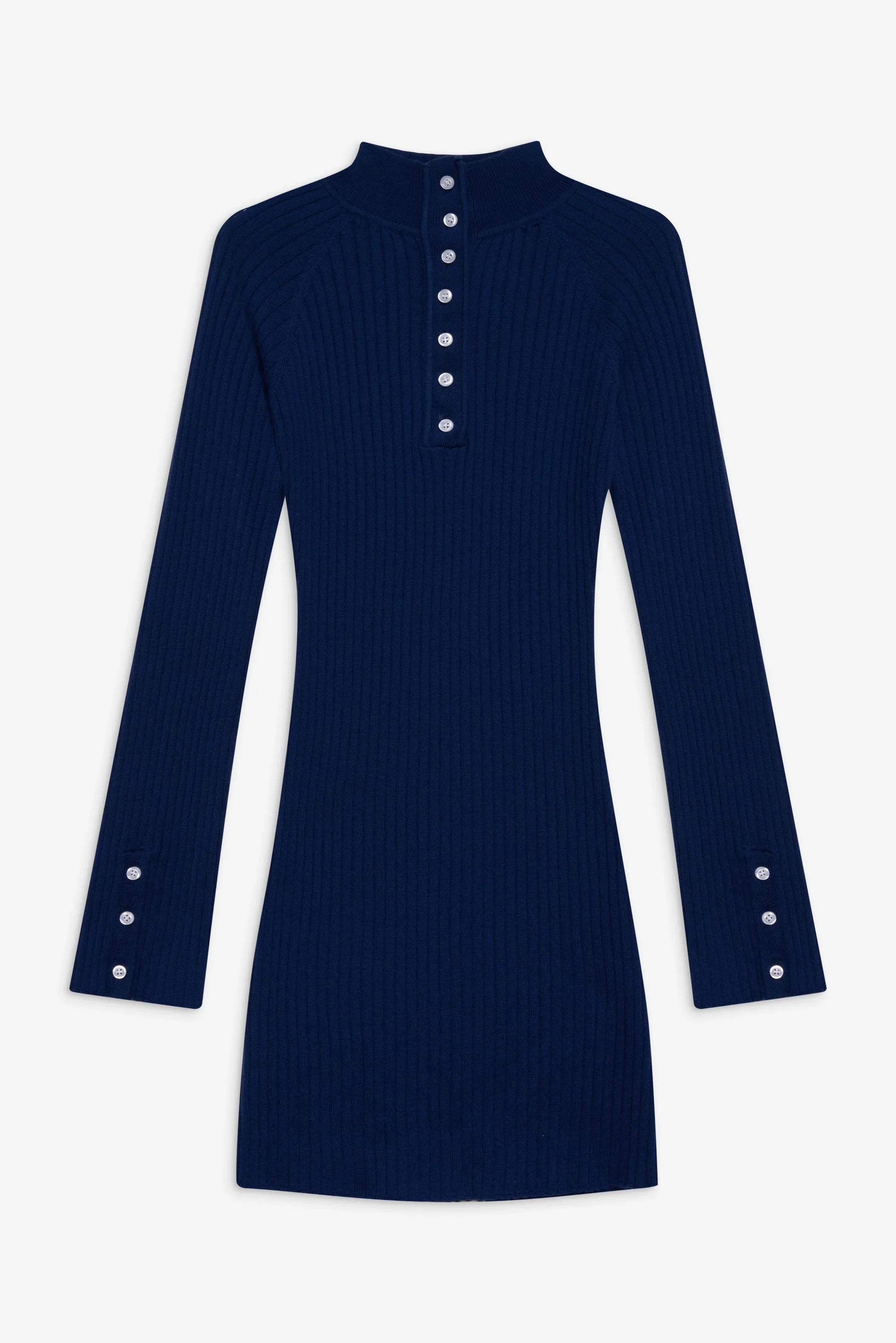 Isla Long Sleeve Mini Dress Midnight Blue